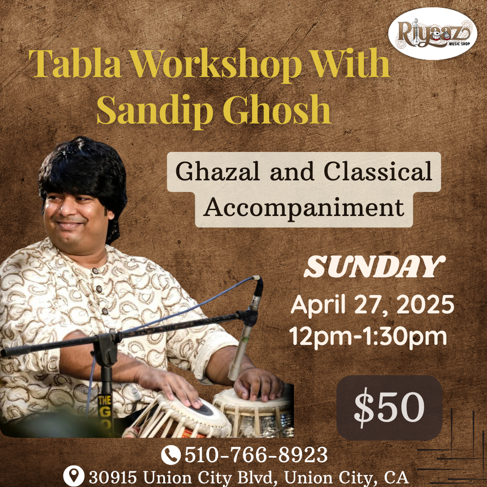 Tabla Workshop with Sandip Ghosh - Ghazal and Classical Accompaniment
