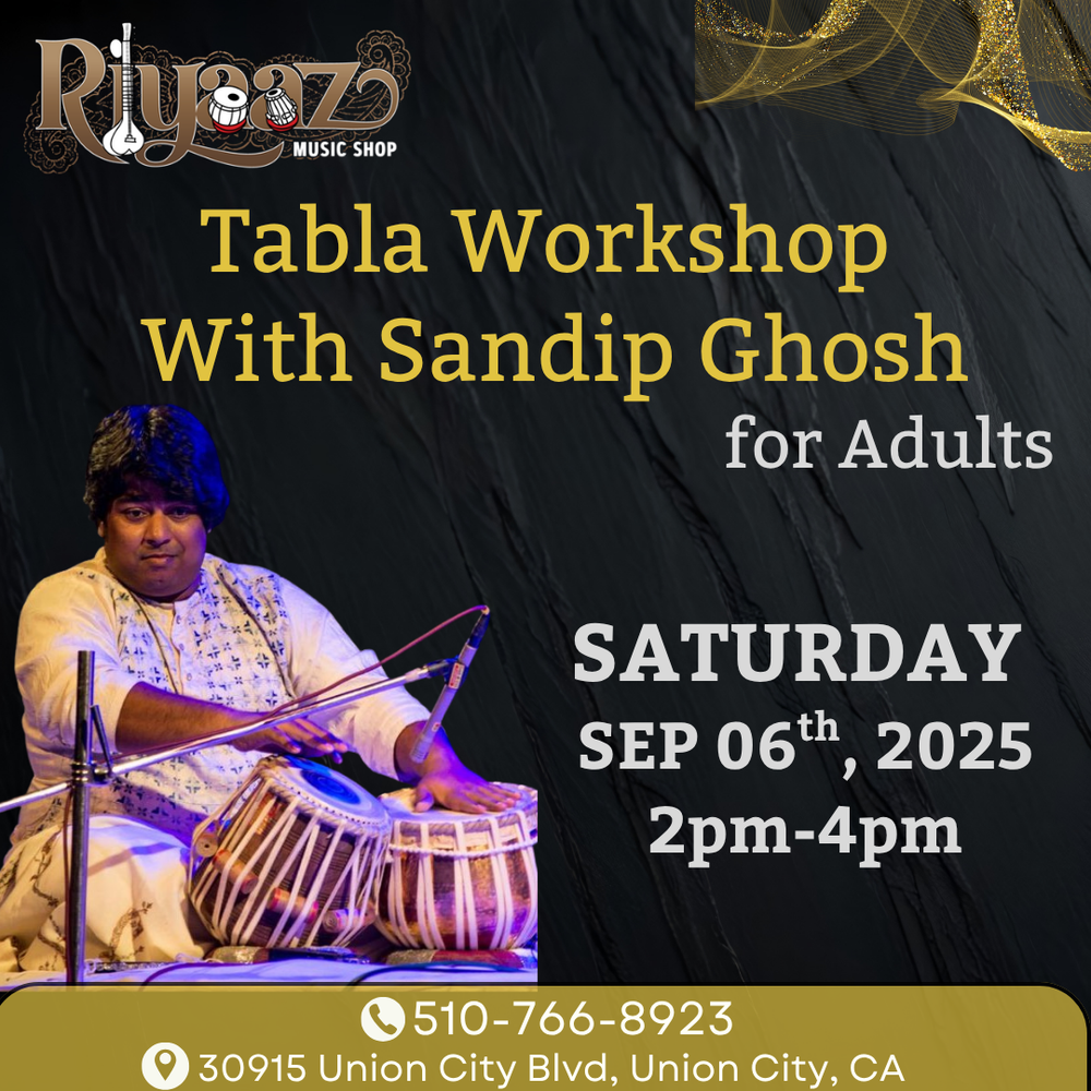 Tabla Workshop for Adults with Sandip Ghosh -  Sep 6th, 2025