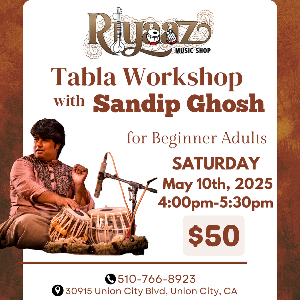 Tabla Workshop with Sandip Ghosh for Beginner Adults