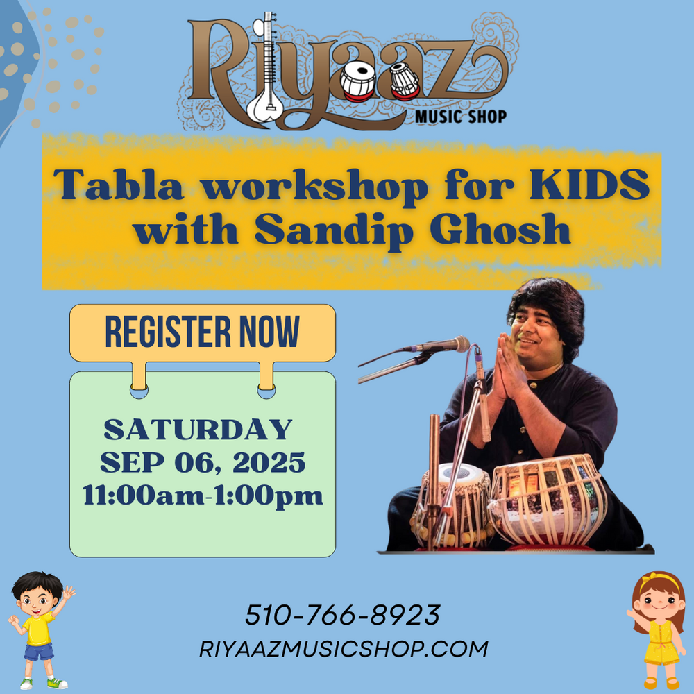 Tabla Workshop for Kids with Sandip Ghosh - Sep 6th, 2025 in Bay Area