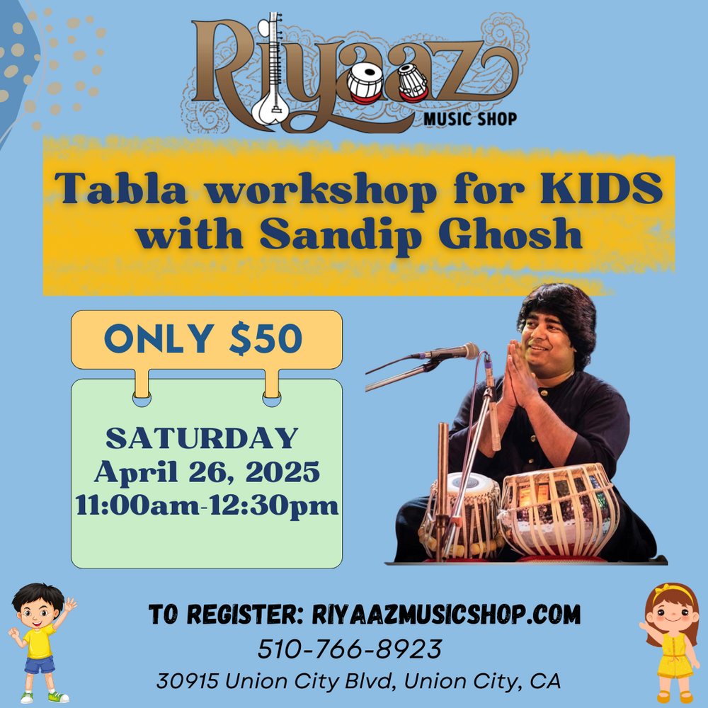 Tabla Workshop for Kids with Sandip Ghosh in Bay Area